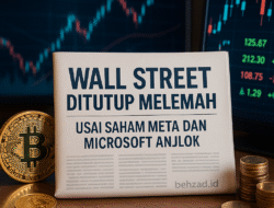 Wall Street Ditutup Melemah Usai Saham Meta dan Microsoft Anjlok