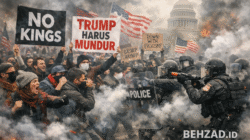 8 Juta Warga AS Turun ke Jalan! Demo ‘No Kings’ Guncang Amerika, Desak Trump Mundur