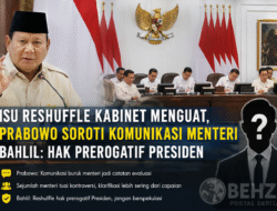 Isu Reshuffle Kabinet Menguat, Prabowo Soroti Cara Komunikasi Menteri, Bahlil Tegaskan Hak Prerogatif Presiden